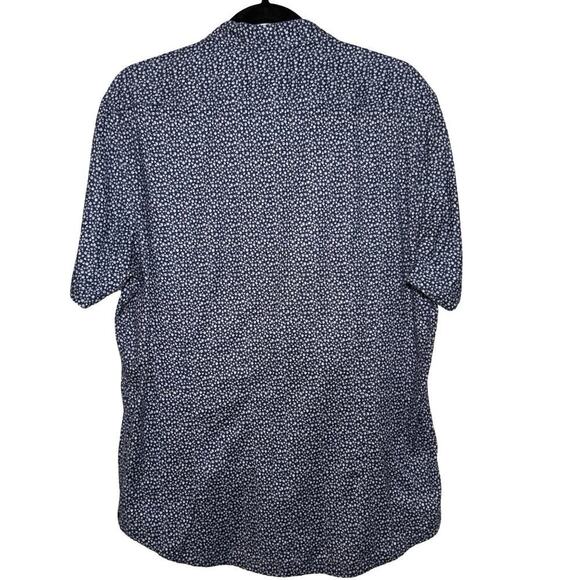 Good Man Brand Men’s On Point Slim Fit Button Down Shirt Blue Floral Size Large - Picture 3 of 6